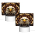 thumbnail image 2 of Fotbe Vintage Pattern Bald Eagle Pattern Acrylic Night Light Gift with 3 Color ModesTouch-Sensitive LED Lamp Perfect Gift for Mother's Day, Birthday, or Christmas, 2 of 9