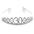 thumbnail image 3 of SHISUYAN Crystal Rhinestone tiara Crown for Hair Decoration with Alloy Material and Combs Design One Size Fits Most, 3 of 8