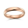 thumbnail image 2 of Bling Jewelry Womens Plain Dome 4MM Wedding Band Ring Black Silver Rose Gold Titanium Comfort Fit, 2 of 3