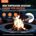 thumbnail image 3 of 40-Inch Outer Diameter Steel Fire Pit Ring, Heavy-Duty Campfire Pit Liner for DIY Outdoor Fire Pit, Above/Ground Fire Ring for Backyard, Garden, Patio, 3 of 7