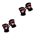 thumbnail image 3 of kurtrusly Restez Élégant avec des Gants Mignons Sans Doigts Cadeaux Réfléchis Gants Demi-Doigts Noir 2Ensemble, 3 of 6