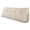 White, variant on Striped Fuzzy Wedge Headboard Pillow, Ergonomic Triangular Bed Backrest Bolster Pillow with Neck Roll, Washable Reading Support Cushion (Blue, 32×8×20 Inches)