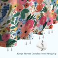 thumbnail image 6 of Pioneer Flower Floral Print Pattern Shower Curtain 72"x84" ,Bathroom Decorative Shower Curtains Set with 12 Hooks,Modern Waterproof Washable Shower Curtain, 6 of 6