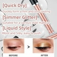 thumbnail image 2 of Glitter Eyeshadow Shimmer Long Lasting Effect Shiny Pigment Eyeshadow Glow Eye Makeup (Light Brown), 2 of 5