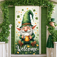 thumbnail image 5 of Green Clover Home Banner Black Plaid Plaid Backdrop Rustic Wooden Sweet Home Lettering Clover Display for Home Decoration St. Patrick's Day Living Room, 5 of 9