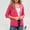F-211Watermelon Red, variant on ZHOGXU Women's Cardigan 3/4 Sleeve Open Front Solid Color Knit Lightweight Comfortable Stylish Coat Jacket For Casual Daily Wear Black L