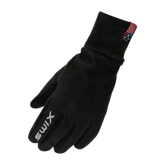 SWIX Adult Female Strive Fleece Winter Sports Gloves, Color: Black, Size: L