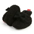 thumbnail image 5 of IROINNID Infant Baby Winter Warm Shoes Plush Cotton Soft Sole Cute Bow-knot Warm Shoes, Size 0-15M, 5 of 5