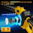 thumbnail image 3 of Soplador de hojas inalámbrico PILENTO 20V 210 MPH con 2 baterías, 3 of 7
