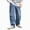 Blue, variant on Cdudpw Boys Baggy Jeans for Kids Teen Casual Straight Wide Leg Cargo Loose Elastic Waist Denim Pants with Pockets Streetwear