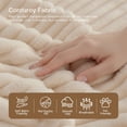thumbnail image 2 of KeepCharm 67" Corduroy Boneless Loveseat Sofa, Memory Foam & Pocket Spring Cloud Couch, No Assembly Floor Sofa, Deep Seat Frameless Couch, Beige, 2 of 8