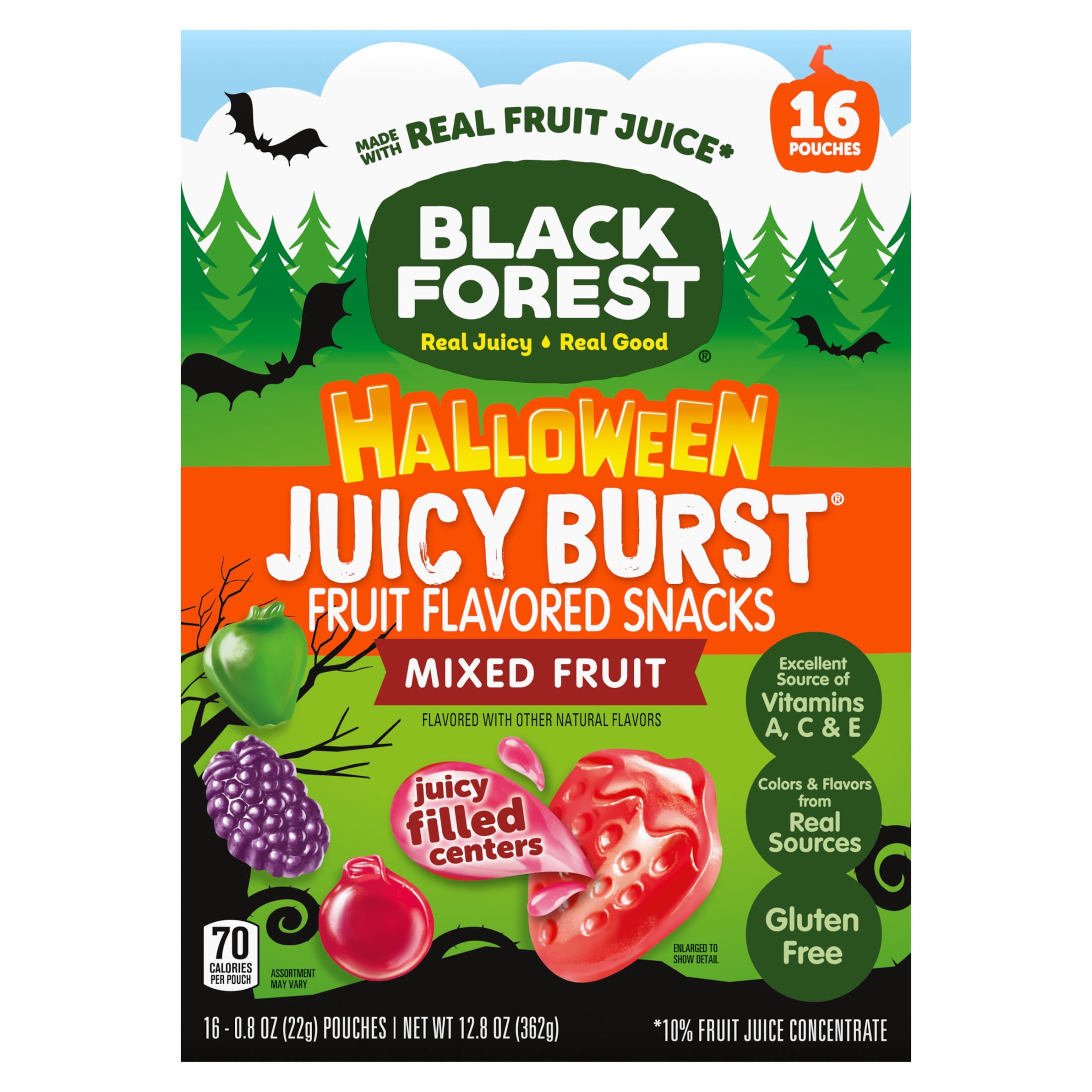 Great Value Tangy Fruit Smiles Snacks, 40 Count, Chewy Fruity