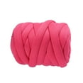 thumbnail image 2 of Hilo grueso de 250 g, hilo voluminoso de 11 a 13 m de grosor, lavable, para tejer a mano. Rosa roja, 2 of 9
