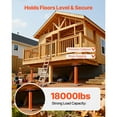 thumbnail image 2 of KFFKFF House Floor Jacks, 2 Pack 19-36 Inch Height Range, 18000 lbs Max Load Capacity, Adjustable Support Beam Basement Jack Post Pole for Leveling, Lift Post, 2 of 9