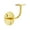 Lifetime Polished Brass, variant on Deltana HRC175U3 Hand Rail Brackets; 3 3/16" Projection Light Duty; Bright Brass Finish