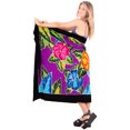 thumbnail image 4 of HAPPY BAY Women's Beachwear Summer Beach Wrap Bikini Wraps Sarong Coverups Swimwear Swim Cover up Skirt Bathing suit Swimsuit Pareo for Women One Size Sable, Flower, 4 of 4