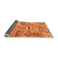 thumbnail image 2 of Ahgly Company Indoor Square Patchwork Orange Transitional Area Rugs, 5' Square, 2 of 4