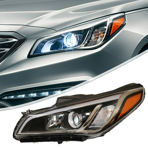 Headlight Headlamp for 2015 2016 2017 Hyundai Sonata Headlight Assembly Driver (Left) Side