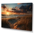 thumbnail image 2 of Designart "Golden Sands Beach Photo XXII" Nautical & Beach Wall Art Print, 2 of 5