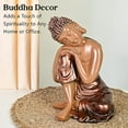 thumbnail image 5 of Buddha Idol for Home Décor - Resting Buddha on Knee Showpiece - Lord Buddha Statue for Living Room - Showpieces for Meditation, Spiritual Decor for Office, Yoga Room, Garden & Gift Purpose 6 Inch, 5 of 5