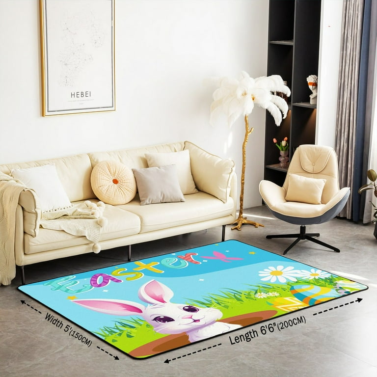 Easter bunny accent deals rug