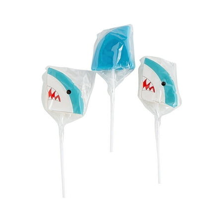 Shark Character Suckers - Edibles - 12 Pieces