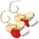 thumbnail image 4 of BRIGHTFUFU 1 par de pendientes de moda mujer creativa ganchos para la oreja elegante accesorio para la oreja rojo, 4 of 7