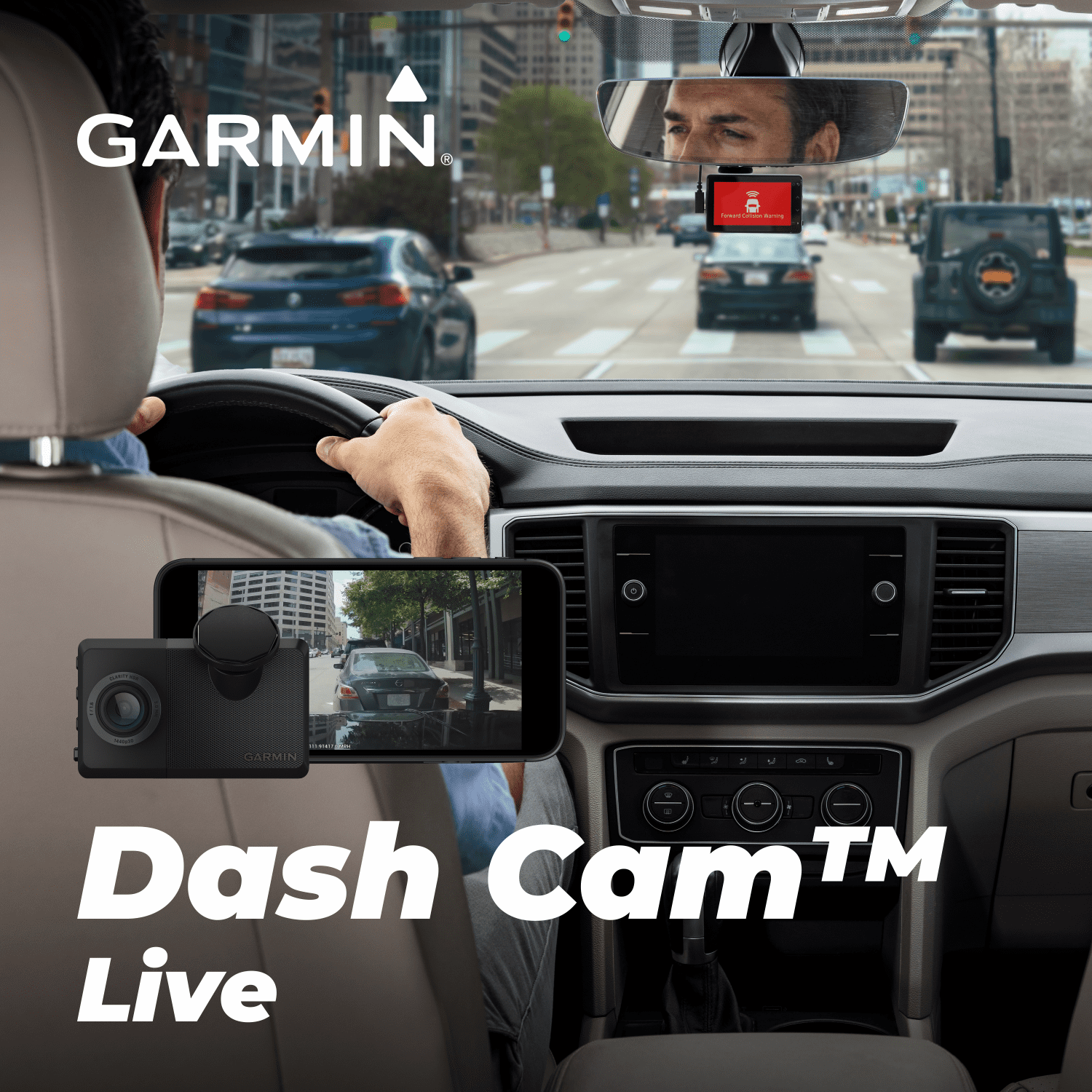 Garmin Dash Cam Live, 24/7 Live View, Always-Connected Dash Cam with Signature Constant Power Bundle Garmin Dash Cam Live Always-Connected 1440p LTE