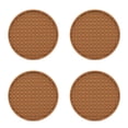 thumbnail image 2 of Posavasos Injueey Paquete de 4 Antideslizantes Marrón, 2 of 6