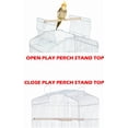 thumbnail image 3 of Large 36-inch Open Top Portable Hanging Travel Bird Flight Cage for Parakeets Finches Canaries Lovebirds Small Quaker Parrots Cockatiels Budgie Green Cheek Conure, 3 of 8