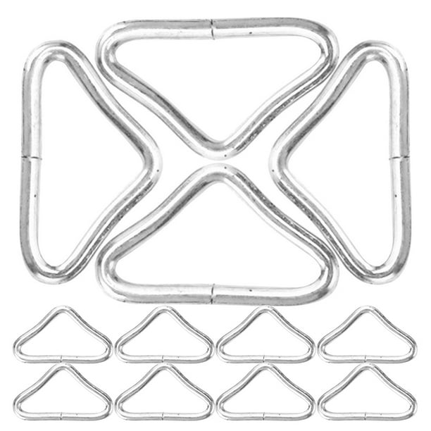 36 piezas de trampolín triangular, hebillas triangulares portátiles, anillos de trampolín profesionales, hebillas de Metal