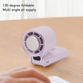 thumbnail image 3 of Ventilador Portátil Handheld, Ventilador de Enfriamiento Bolsillo con 5 Velocidadas, ventiladores personales Portátiles Recargables USB para Mujeres Vijes al Aire Libre, 3 of 7