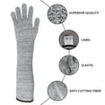 thumbnail image 4 of Toorise 1 Pair Cut Resistant Knit Sleeves 19.7 Inch Cut Resistant Gloves Outdoor Work Safety Anti-cutting Arm Guard Protective Glove Arm Guard Protection Prevent Scrapes Slash Resistant Sleeves, 4 of 8