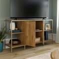 thumbnail image 3 of Sauder International Lux Modern TV Stand for TVs up to 65", Sindoori Mango Finish, 3 of 14