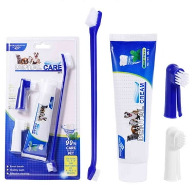 Best Dog Toothbrush & Toothpaste Kit for Jack Russell Terrier and other Terrier Dogs Dogs - Natural Ingredients Reduce Plaque, Whiten Teeth, Freshen Breath
