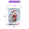 thumbnail image 5 of Hello Winter Persian Smiling in Red Scarf Hat Welcome Christmas Foldable Laundry Basket Cat Lover Kitten Owner Gifts Organizer Storage with Handles - 00017, 5 of 5