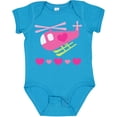 thumbnail image 3 of Inktastic Valentine Pink Heart Helicopter Boys or Girls Baby Bodysuit, 3 of 5