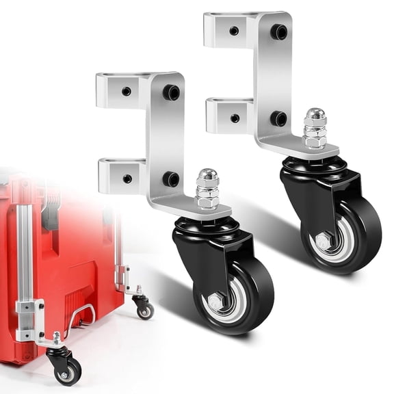 Packout Caster Wheels Kit Packout Rolling Tool Box, Swivel Casters Stainless Steel Frame