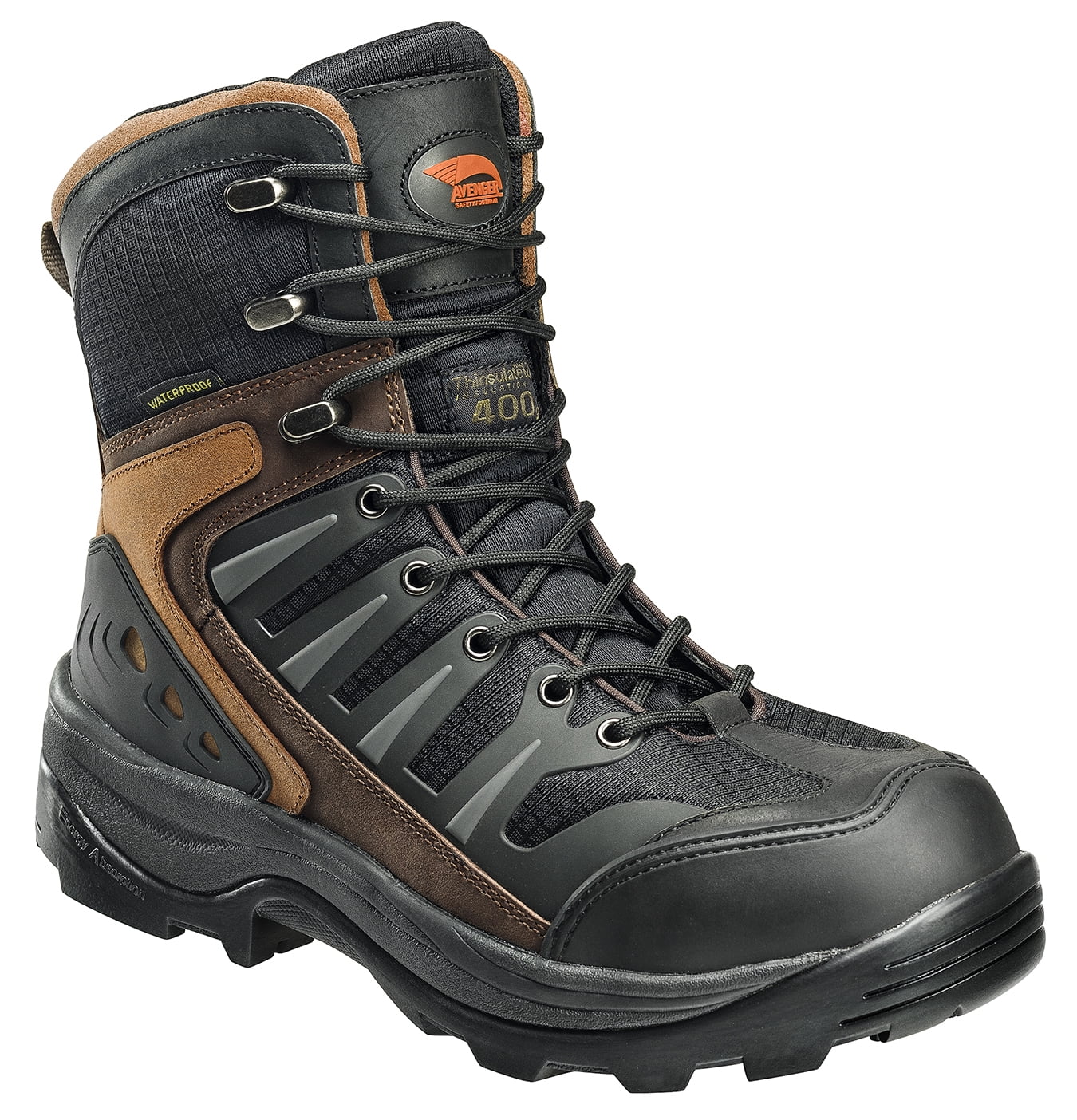 Avenger Men's 7275 8" Waterproof EH Comp Toe Work Boot Avenger Men's 7275 8" Waterproof EH Comp Toe Work Boot