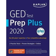 Kaplan Test Prep: GED Test Prep Plus 2020 : 2 Practice Tests + Proven Strategies + Online (Paperback)