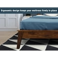 thumbnail image 4 of Acacia Kaylin Bed Frame with Headboard Solid Wood Platform Bed, Twin Size Bed Frame, Unique Design Contemporary Signature Wood Bed Compatible with All Mattresses, Non-Slip and Noise-Free, Chocolate, 4 of 5