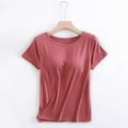 thumbnail image 2 of QIJUNTUO Women's Convertible Camisole With Detachable Cups For Yoga & Lounge Wear Red, 2 of 4
