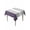 Purple gray, variant on Black Grey Stripe Table Cloth, Waterproof Tablecloth for Rectangle Tables, Modern Art Horizontal Striped Reusable Washable Fabric Table Cover for Restaurant Kitchen Dining Tables 60"x120"