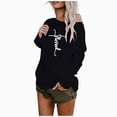 thumbnail image 2 of RYDCOT 3D Graphic Print Casual Hooded Sweatshirt - Women Fashion 3D Printing Pullover Easy Long Sleeves Shirt Tops Pullover Knit Sweater, 2 of 6