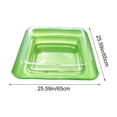 thumbnail image 3 of Summer Water Entertainment Floating Ice Bar, Buoyant Fruit Beverage Tray with Cup Holders, Portable Thickened PVC Inflatable Float, Perfect for Pool Party Beach Outdoor Water Activities, C-Green, 3 of 7