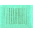 thumbnail image 1 of Ahgly Company Indoor Rectangle Solid Turquoise Blue Modern Area Rugs, 4' x 6', 1 of 4