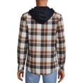 thumbnail image 5 of Burnside Men's Plaid Hooded Flannel Shirt, Sizes S-2XL, 5 of 5