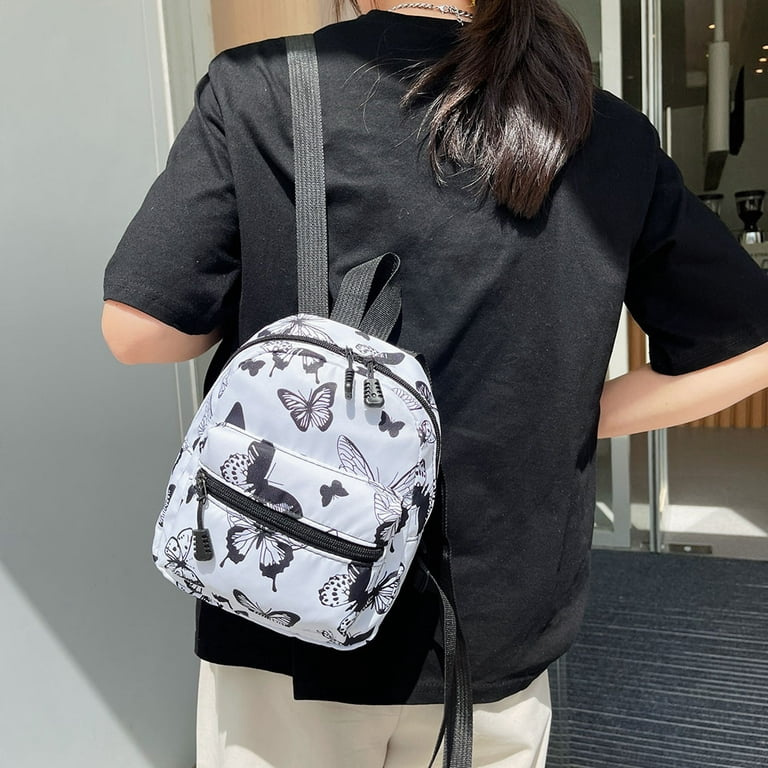 Small Book Bag Women's New Printed Backpack Leisure Multi purpose One  Shoulder Women's Bag Small Backpack