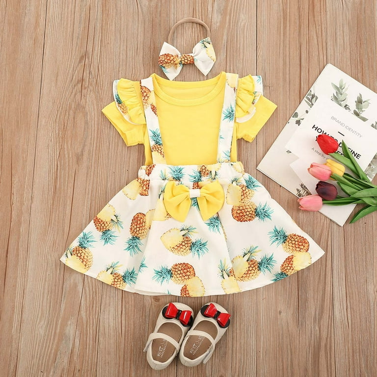 Newborn baby shop girl clothes yellow