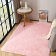 thumbnail image 3 of Homore Modern Area Velvet Rugs for Bedroom, 5.3' x 7.5' , Pink, 3 of 8